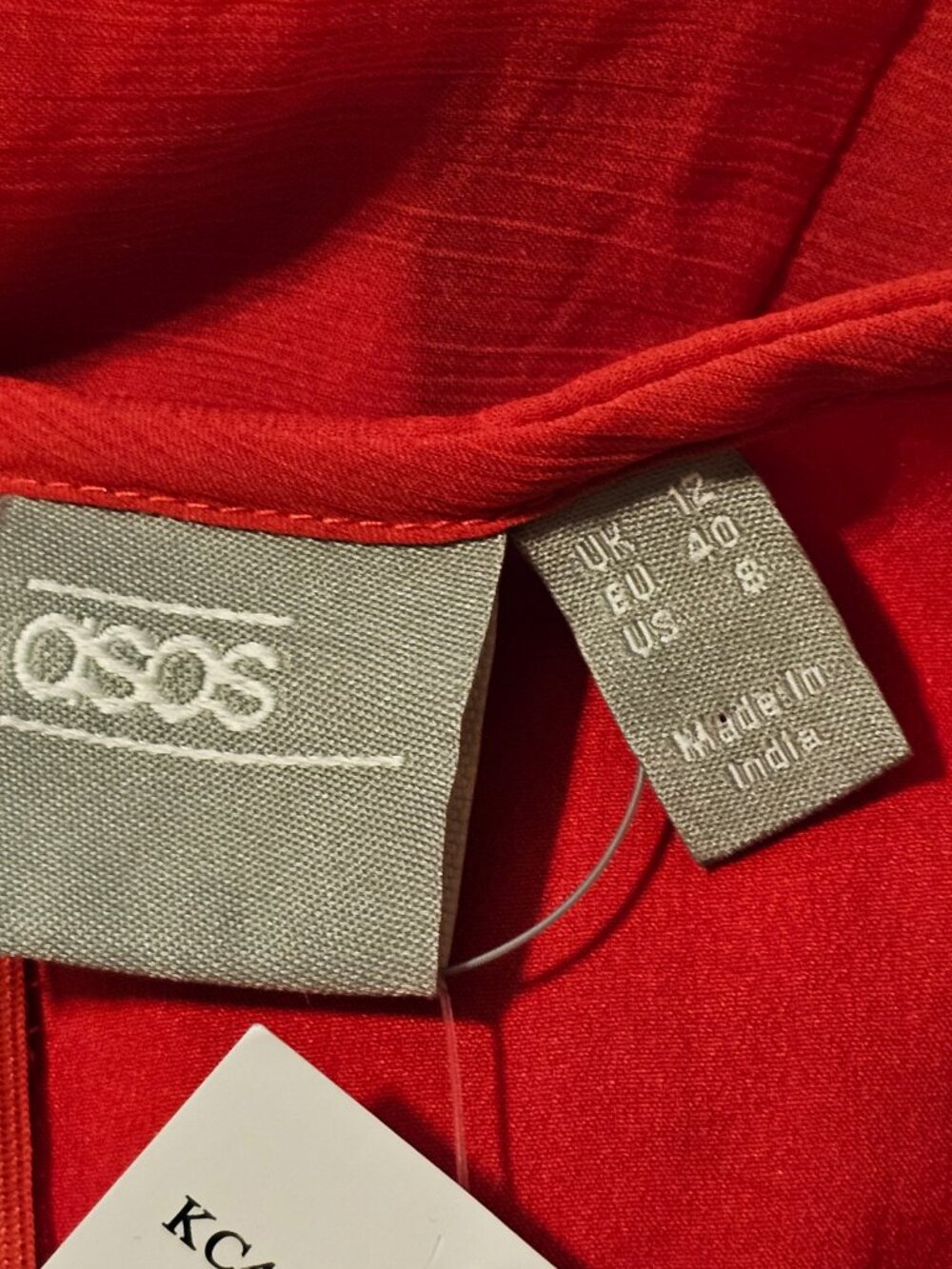 NWT ASOS Red Sleeveless Halter Special Occasions Maxi Dress Size 8 - Picture 2 of 15